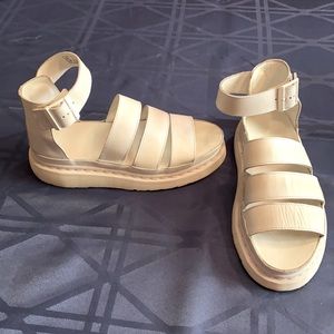 White Clarissa Dr. Doc Martens Sandals US8 EU 39 UK 6